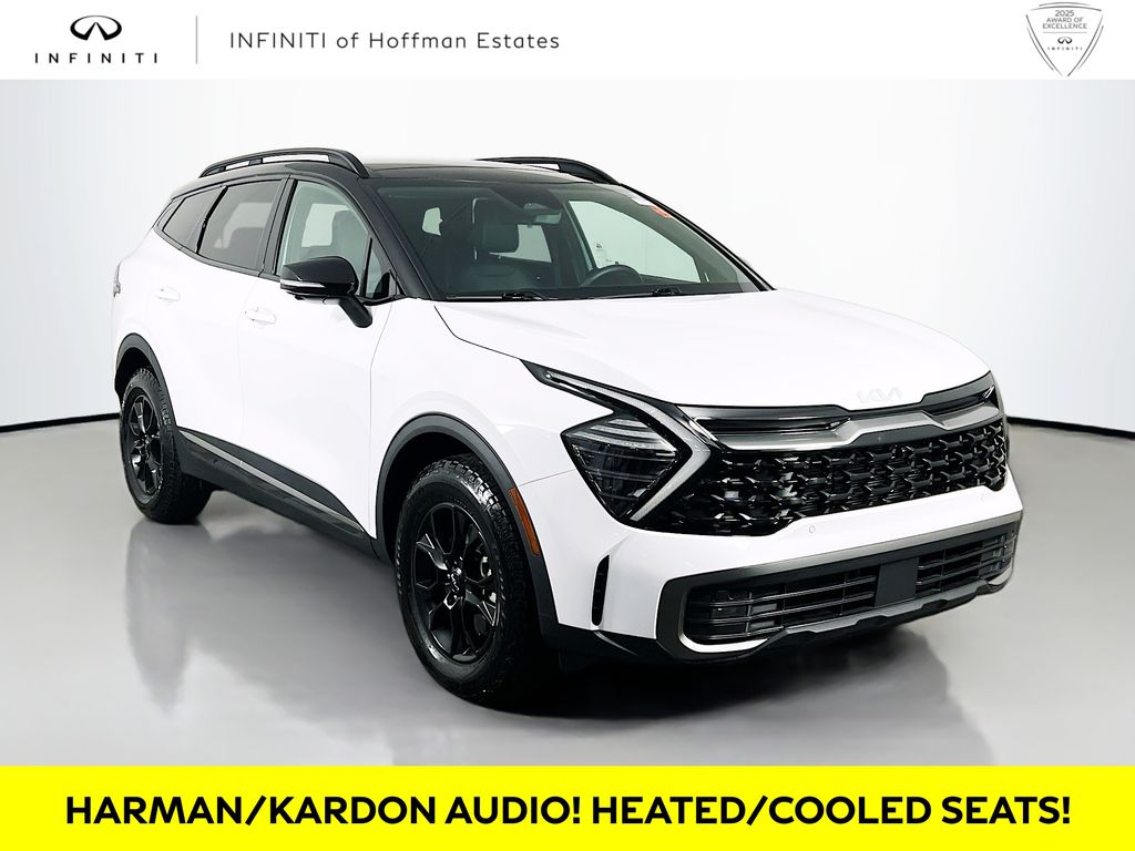 Glacier White Pearl/Ebony Black Roof 2024 Kia Sportage SUV / Crossover All-Wheel Drive 8-Speed Automatic