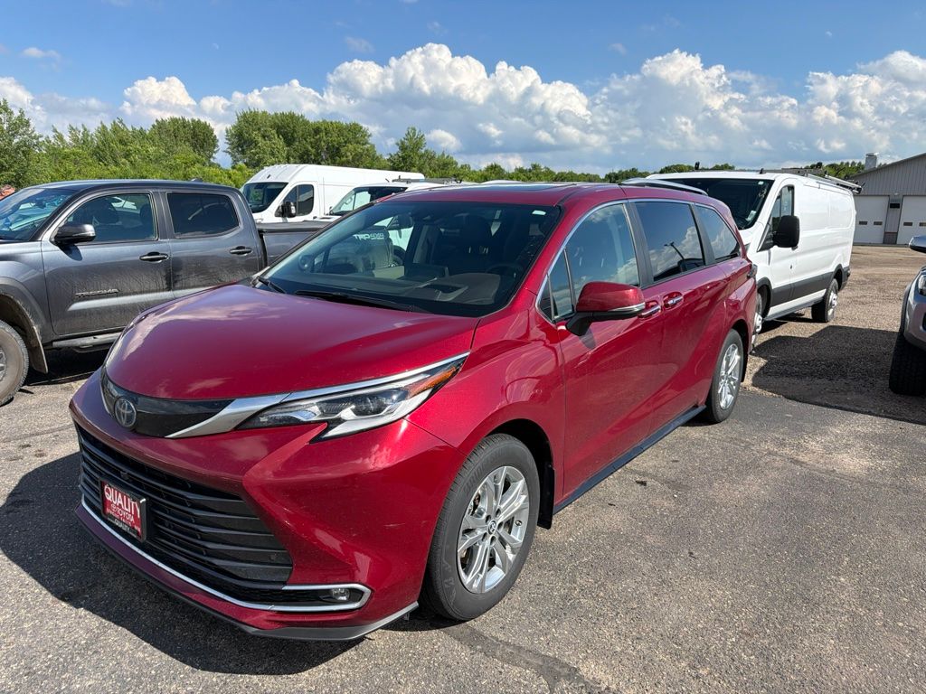 Red Metallic 2023 Toyota Sienna Minivan All-Wheel Drive Continuously Variable Transmission