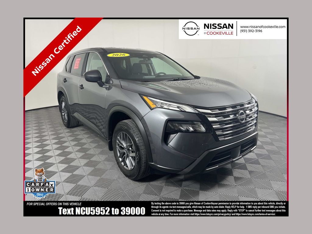 Gray (Gun Metallic) 2026 Nissan Rogue SUV / Crossover Front-Wheel Drive Continuously Variable Transmission