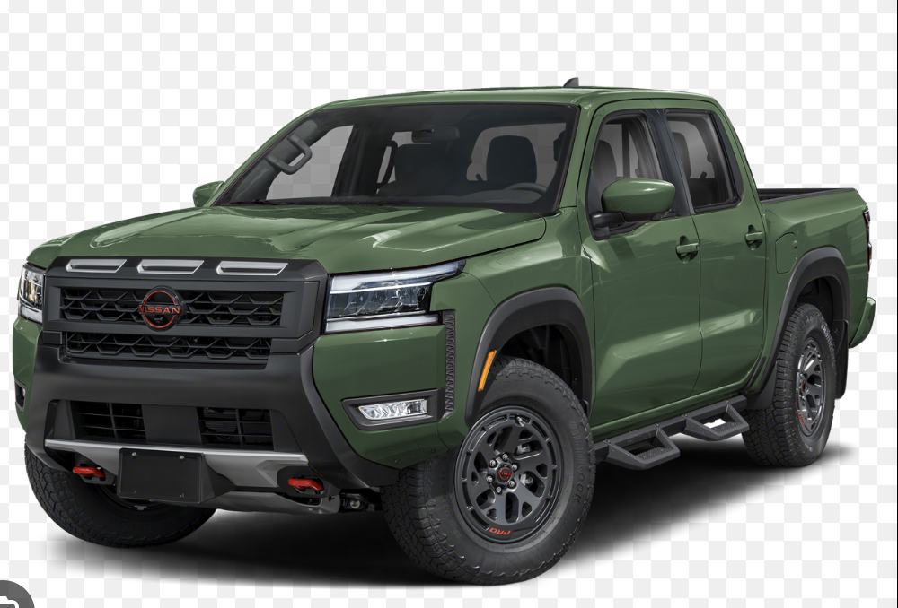 Green Metallic 2025 Nissan Frontier Pickup Truck Four-Wheel Drive 9-Speed Automatic Overdrive