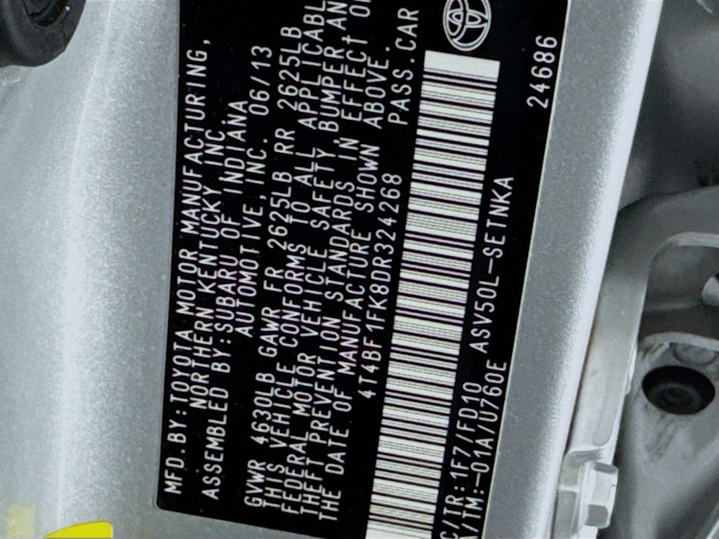 Used Car 2013 Toyota Camry  Le For Sale Under $15,000 In Austin, Texas