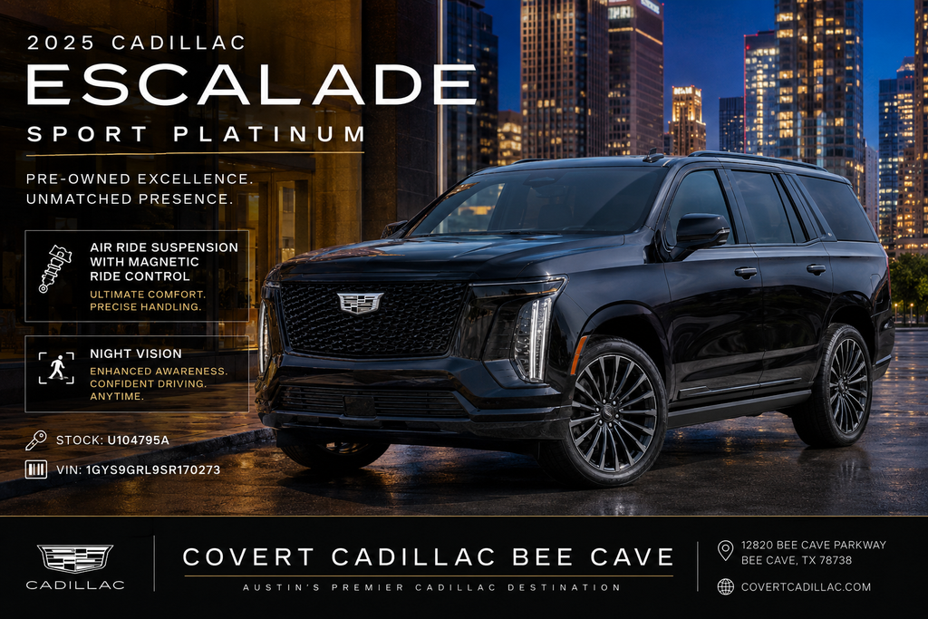 Black Raven 2025 Cadillac Escalade SUV / Crossover Four-Wheel Drive Automatic