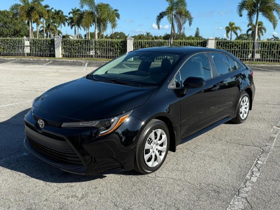 Midnight Black Metallic 2025 Toyota Corolla Sedan Front-Wheel Drive Continuously Variable Transmission