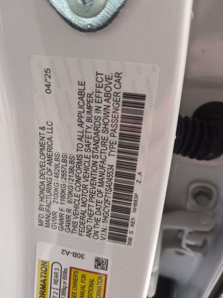 New 2025 Honda Accord Hybrid For Sale in Fort Wayne, IN