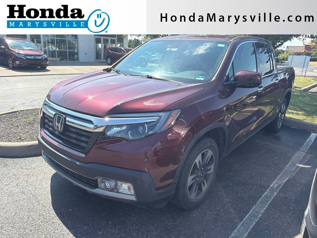Red (Deep Scarlet Pearl) 2019 Honda Ridgeline Pickup Truck All-Wheel Drive 6-Speed Automatic