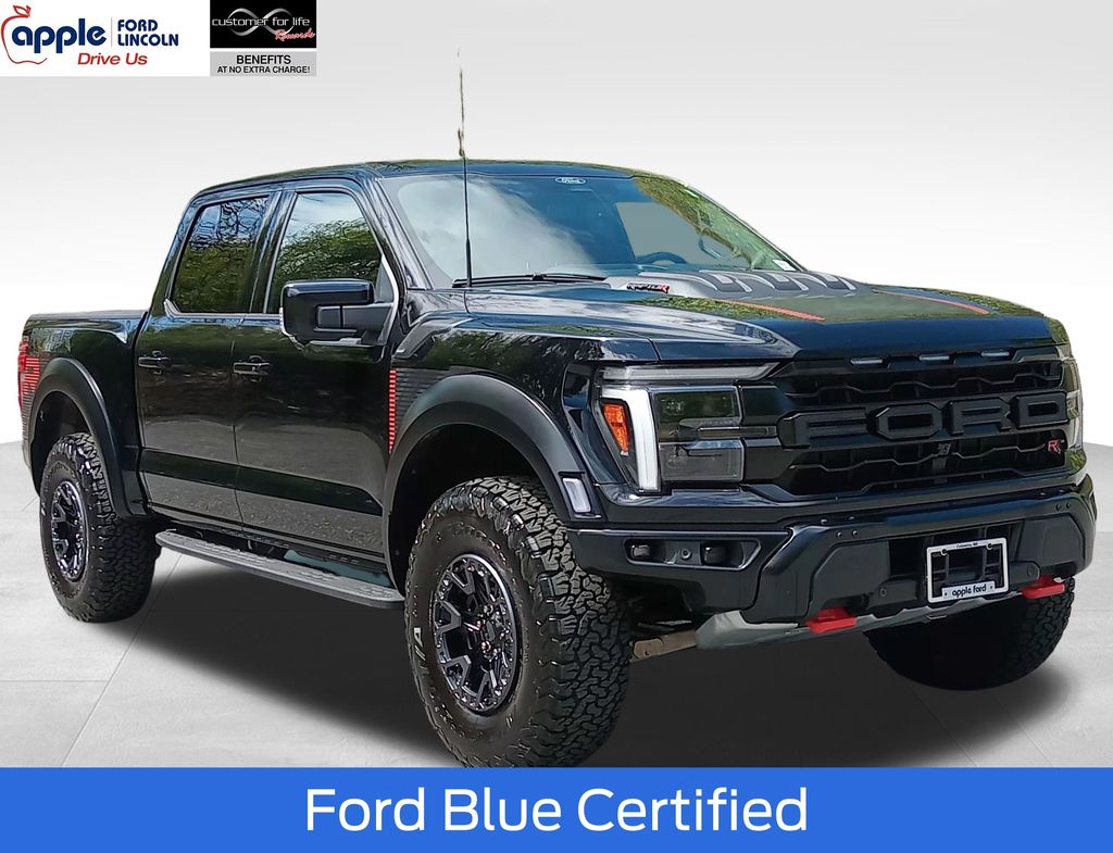 Black Metallic 2025 Ford F-150 Raptor SuperCrew 4WD Pickup Truck Four-Wheel Drive Automatic