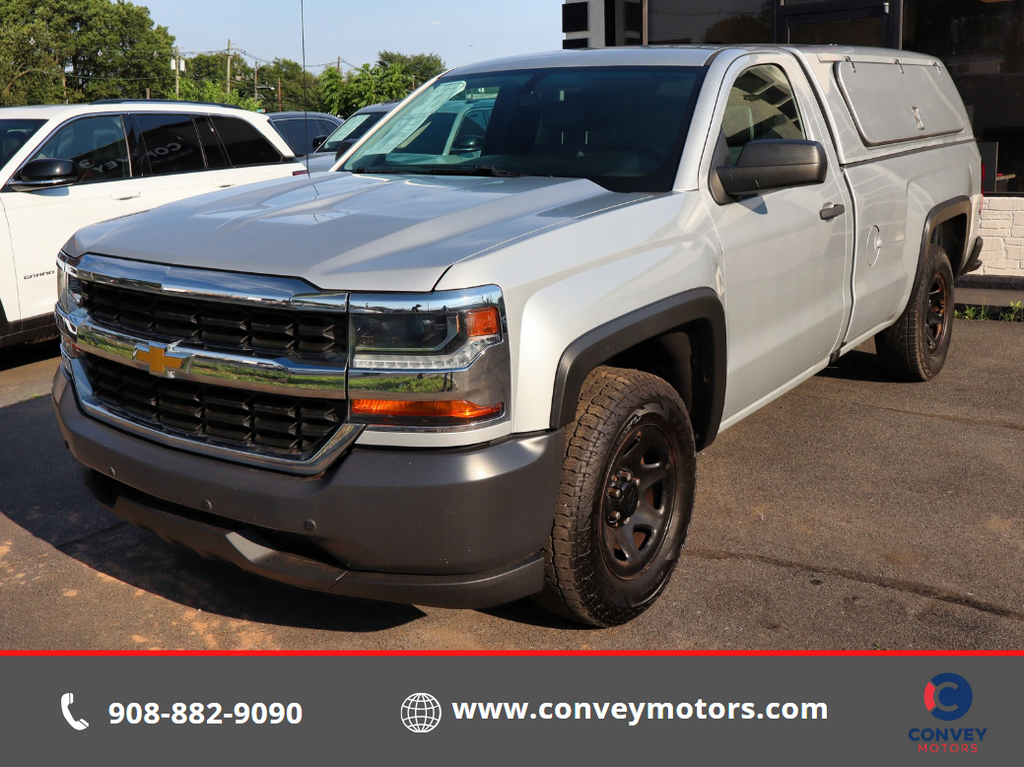 Silver Ice Metallic 2018 Chevrolet Silverado 1500 Pickup Truck 4X2 6-Speed Automatic Overdrive