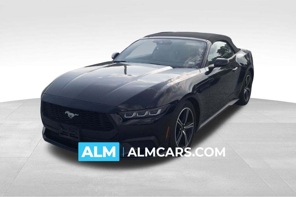 Shadow Black 2024 Ford Mustang Convertible Rear-Wheel Drive Automatic