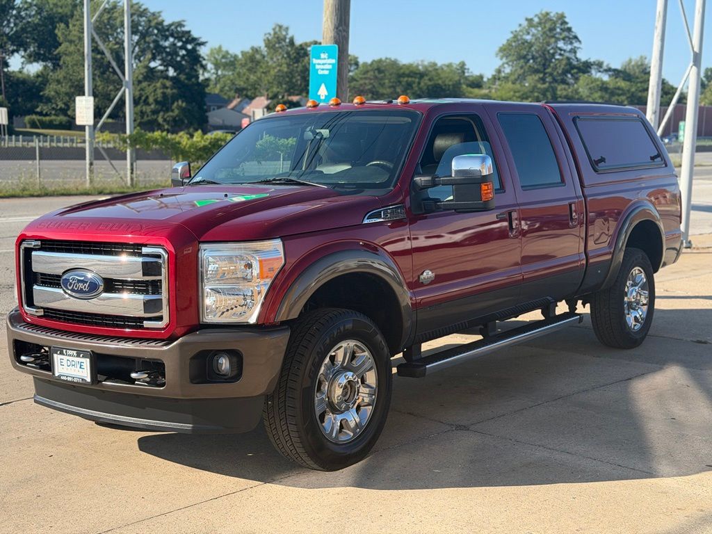 Ruby Red Metallic 2015 Ford F-350 Super Duty Pickup Truck Four-Wheel Drive 6-Speed Automatic