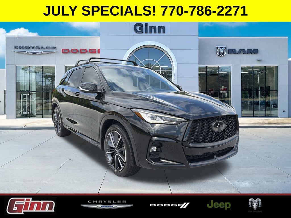 Black Obsidian 2024 INFINITI QX50 SUV / Crossover Front-Wheel Drive Continuously Variable Transmission
