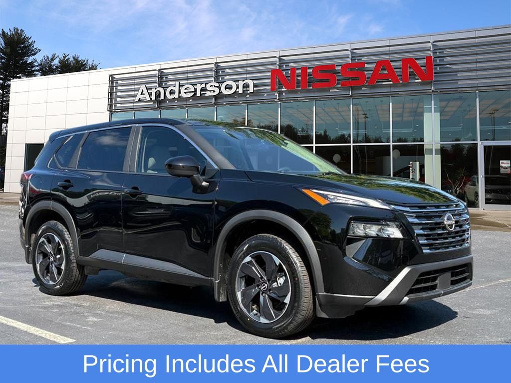 Super Black 2025 Nissan Rogue SUV / Crossover All-Wheel Drive Continuously Variable Transmission
