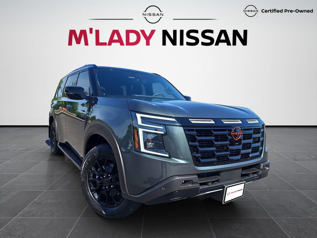 Alpine Metallic/Super Black 2025 Nissan Armada SUV / Crossover Four-Wheel Drive 9-Speed Automatic