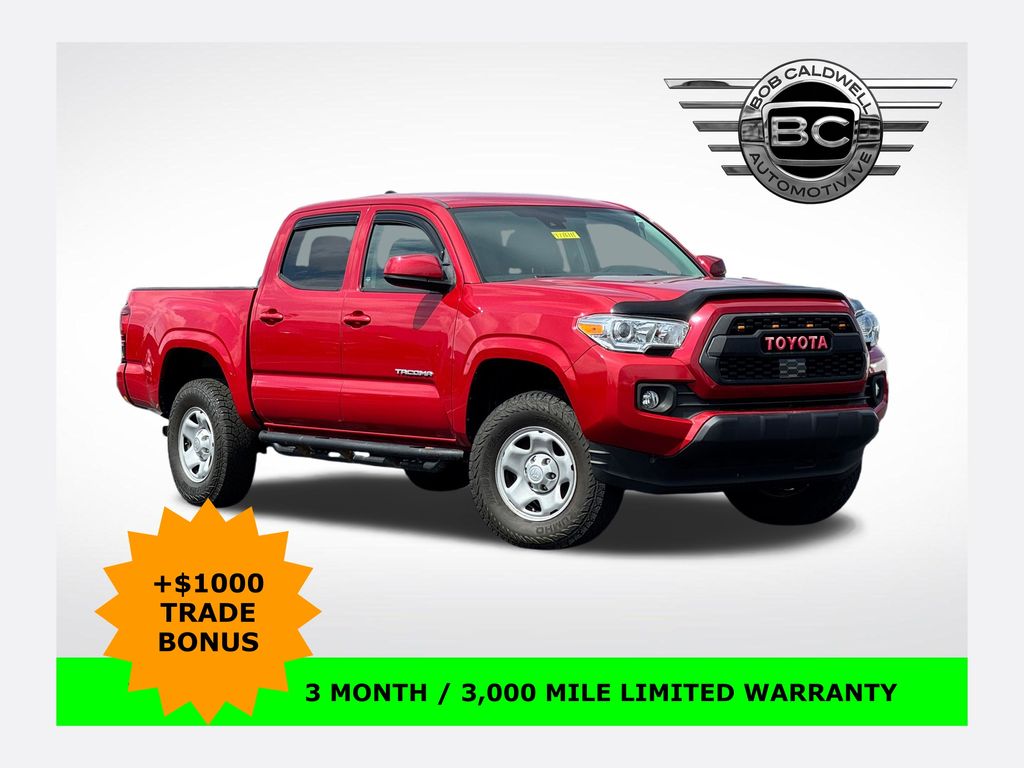 Barcelona Red Metallic 2020 Toyota Tacoma SR V6 Double Cab 4WD Pickup Truck Four-Wheel Drive 6-Speed Automatic