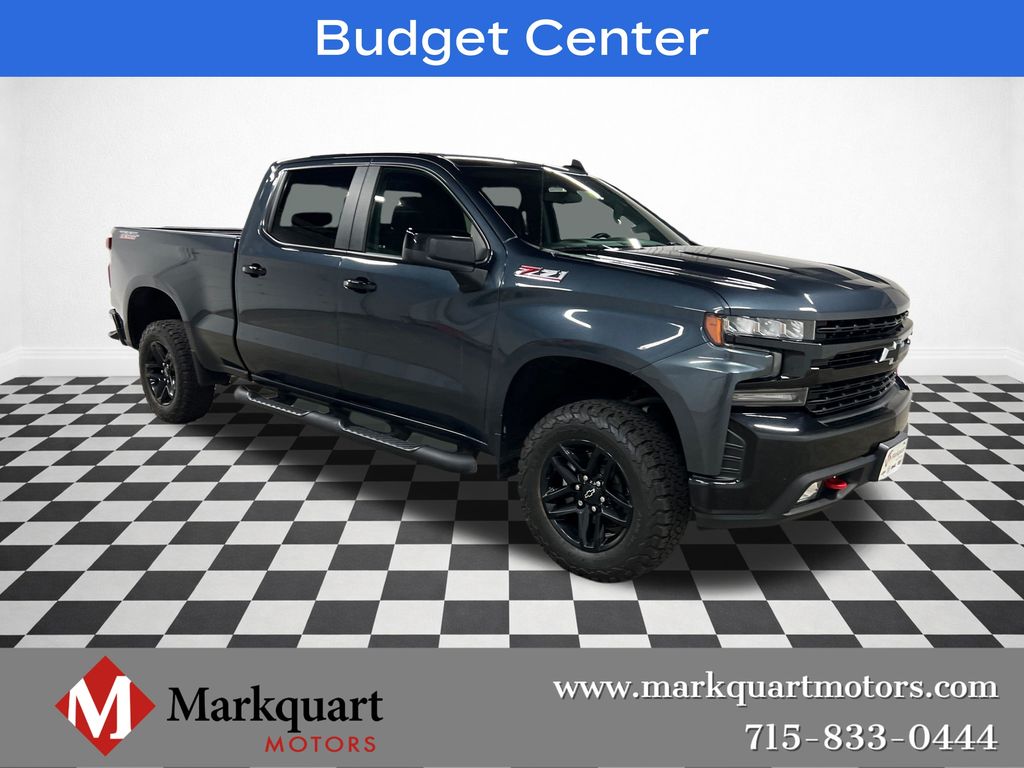 Shadow Gray Metallic 2021 Chevrolet Silverado 1500 Pickup Truck Four-Wheel Drive Automatic