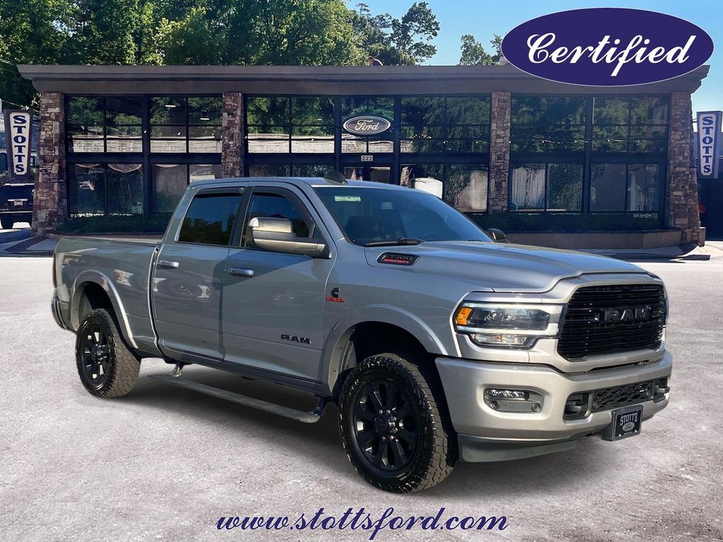 Billet Silver Metallic Clearcoat 2021 RAM 2500 Laramie Crew Cab 4WD Pickup Truck Four-Wheel Drive 6-Speed Automatic