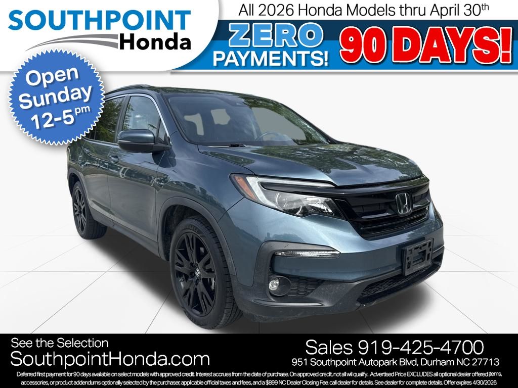 Gray (Steel Sapphire Metallic) 2021 Honda Pilot SE AWD SUV / Crossover All-Wheel Drive 9-Speed Automatic