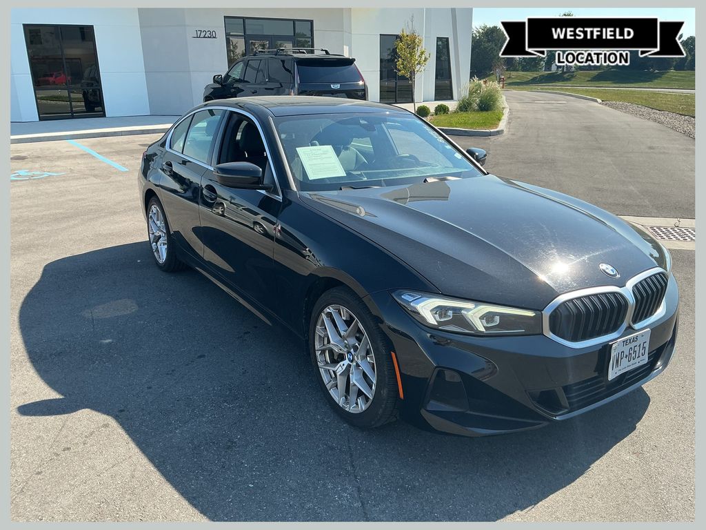 Jet Black 2025 BMW 3 Series Sedan Rear-Wheel Drive 8-Speed Automatic