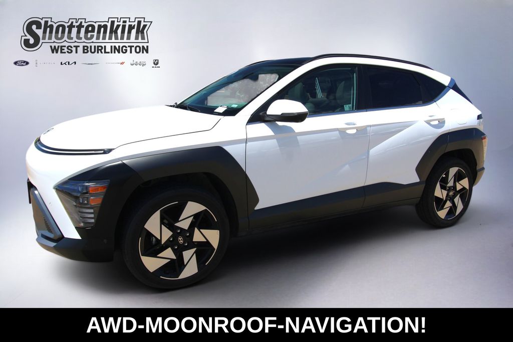 Atlas White 2024 Hyundai Kona SUV / Crossover All-Wheel Drive 8-Speed Automatic