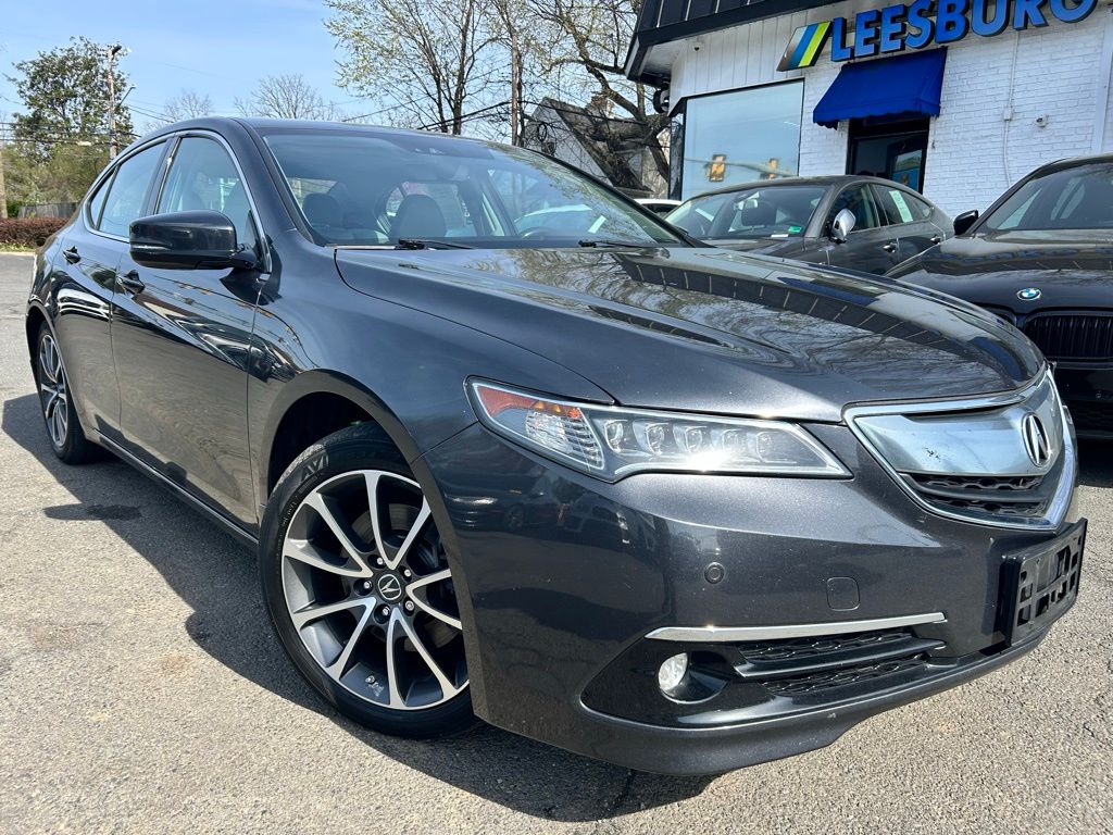 Gray (Graphite Luster Metallic) 2015 Acura TLX V6 SH-AWD with Advance Package Sedan All-Wheel Drive 9-Speed Automatic