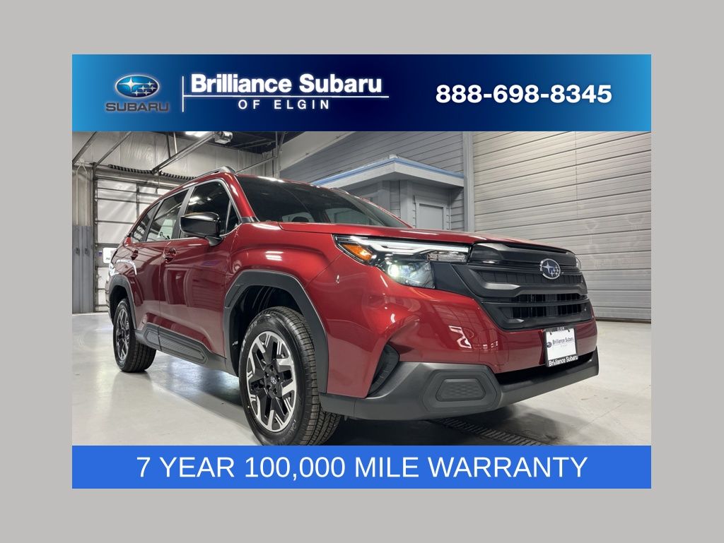 Crimson Red Pearl 2026 Subaru Forester Crossover AWD SUV / Crossover All-Wheel Drive Continuously Variable Transmission