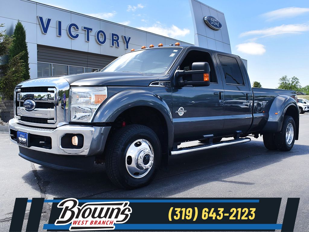 Gray (Magnetic Metallic) 2016 Ford F-350 Super Duty Lariat Crew Cab LB DRW 4WD Pickup Truck Four-Wheel Drive 6-Speed Automatic