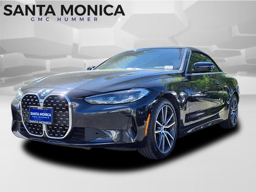 Black Sapphire Metallic 2022 BMW 4 Series Convertible All-Wheel Drive 8-Speed Automatic