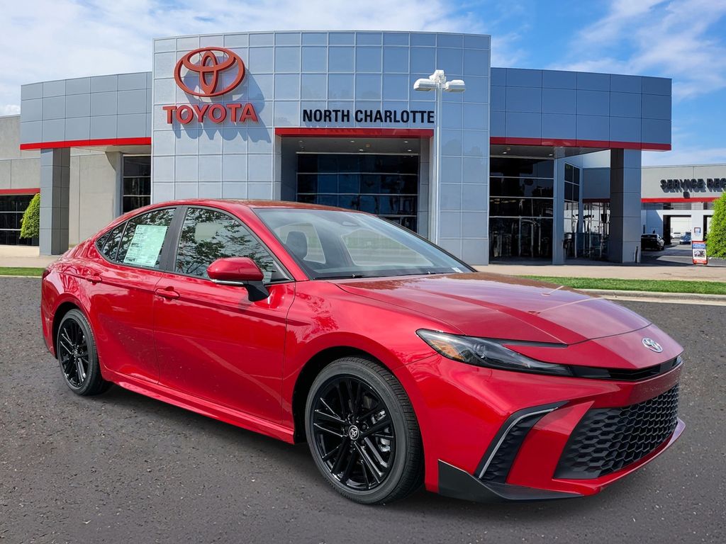 Red 2026 Toyota Camry SE FWD Sedan Front-Wheel Drive Continuously Variable Transmission