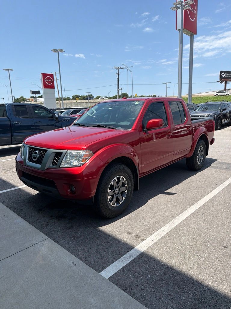 Lava Red 2017 Nissan Frontier Pickup Truck Four-Wheel Drive 5-Speed Automatic Overdrive