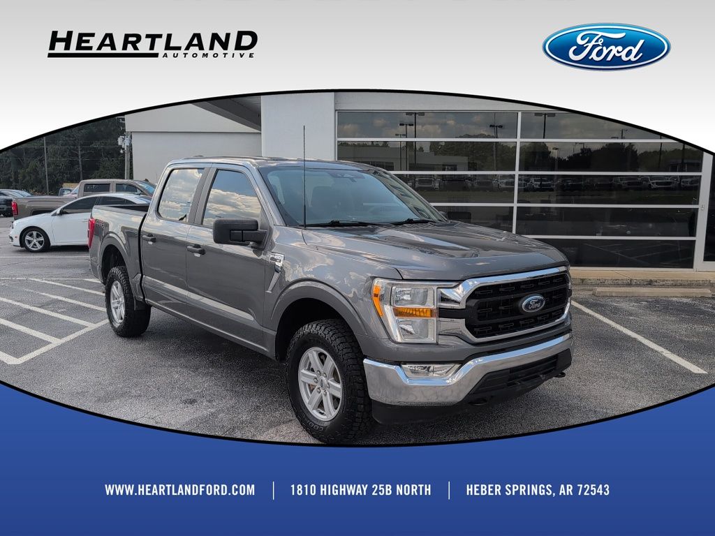 Gray Metallic 2022 Ford F-150 Pickup Truck Four-Wheel Drive Automatic