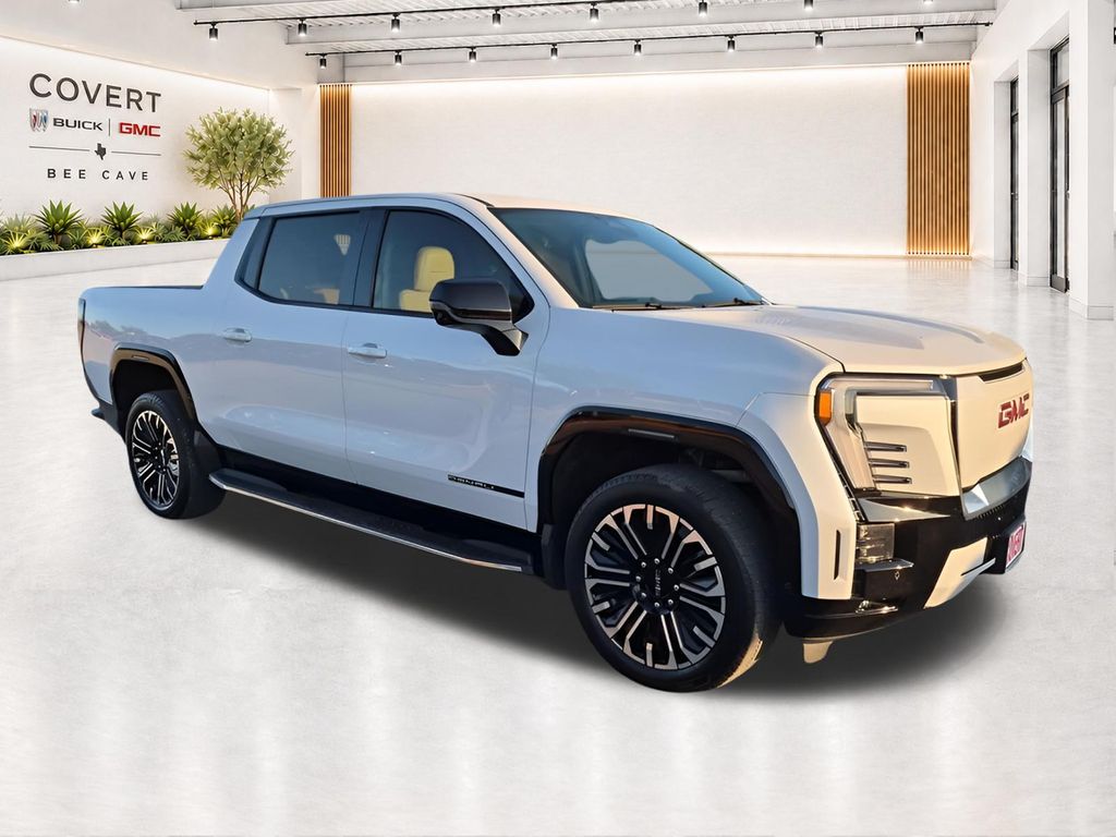 Glacier White 2026 GMC Sierra EV Pickup Truck All-Wheel Drive 1-Speed Automatic