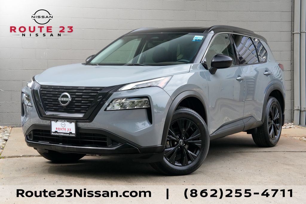 Boulder Gray Pearl/Super Black 2023 Nissan Rogue SV AWD SUV / Crossover All-Wheel Drive Continuously Variable Transmission