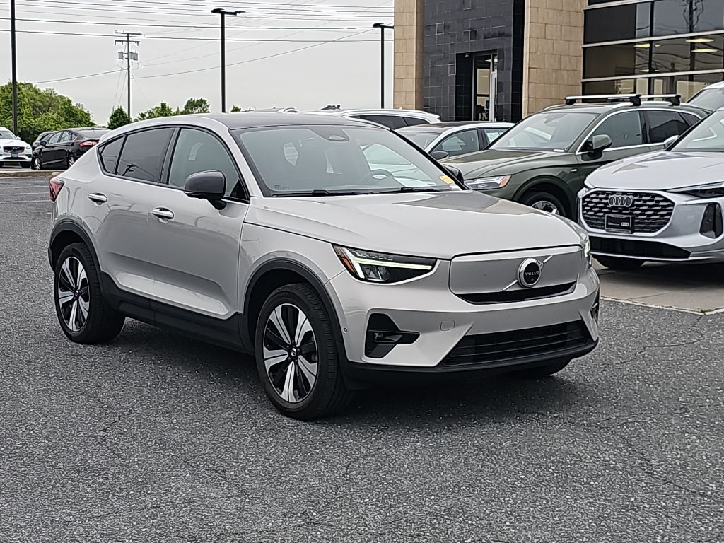 Silver Dawn Metallic 2023 Volvo C40 Recharge Twin Plus eAWD SUV / Crossover All-Wheel Drive 1-Speed Automatic