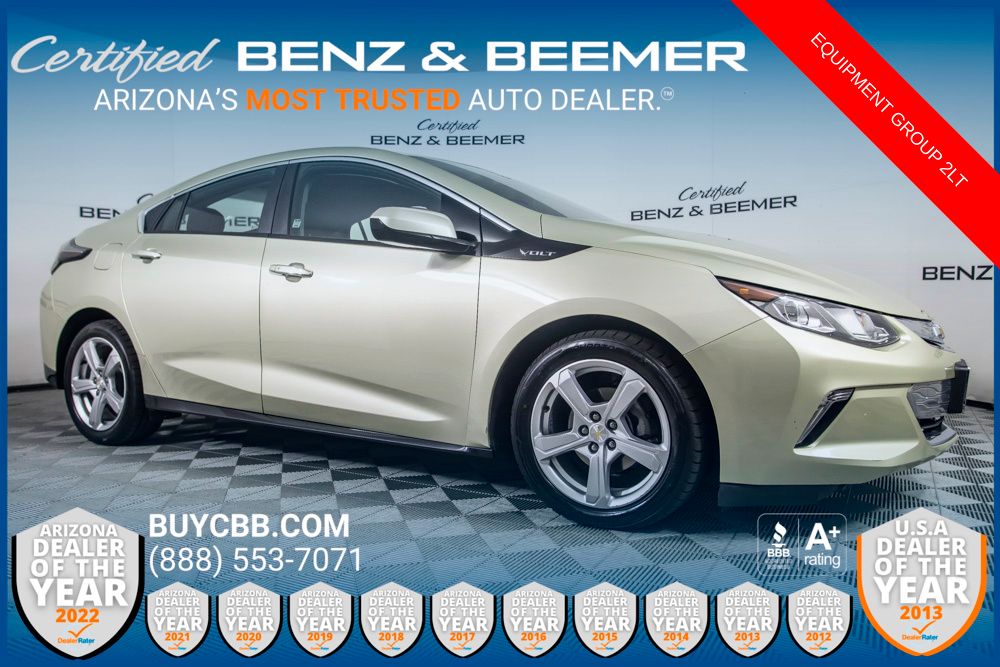 Citron Green Metallic 2017 Chevrolet Volt LT FWD Hatchback Front-Wheel Drive 1-Speed Automatic