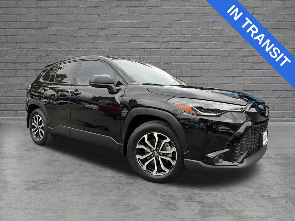 Jet Black 2025 Toyota Corolla Cross Hybrid SUV / Crossover All-Wheel Drive Continuously Variable Transmission