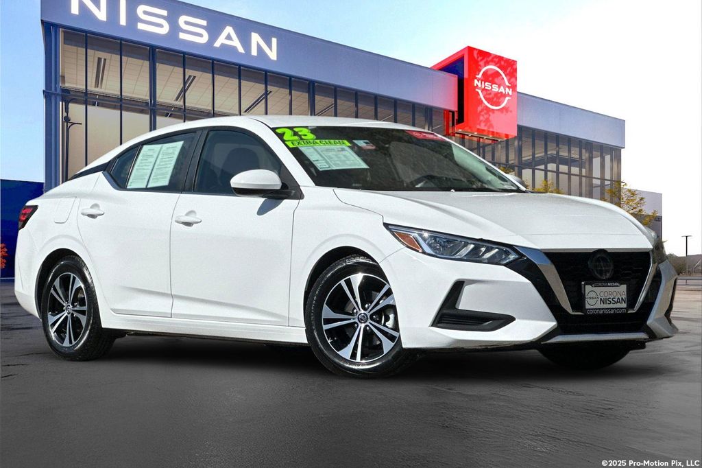 Certified 2023 Nissan Sentra SV with VIN 3N1AB8CV9PY301227 for sale in Corona, CA