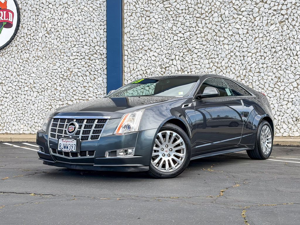 Gray 2013 Cadillac CTS Coupe 3.6L Premium AWD Coupe All-Wheel Drive 6-Speed Automatic