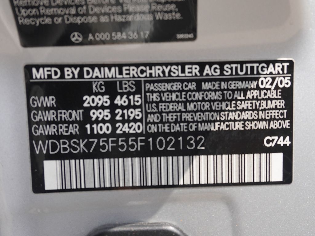 Used 2005 Silver Mercedes-Benz SL 500 image 35
