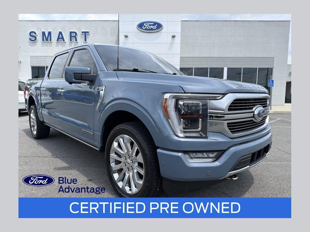 Blue (Azure Gray Metallic) 2023 Ford F-150 Pickup Truck Four-Wheel Drive Automatic