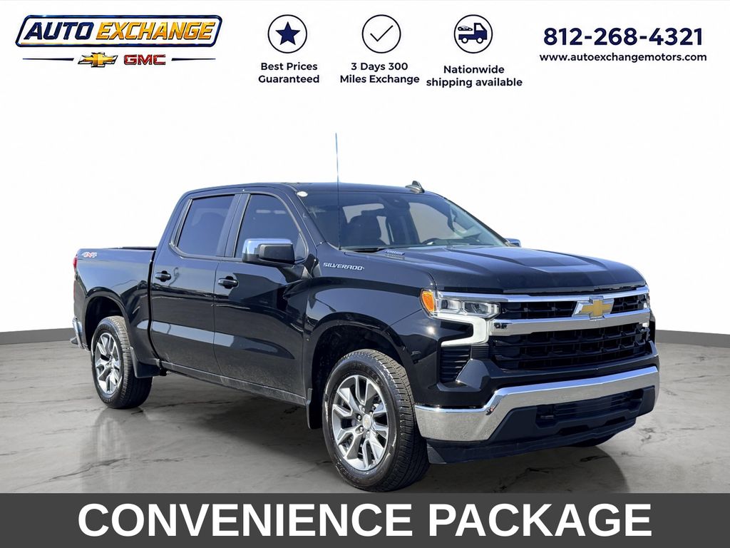 Black 2024 Chevrolet Silverado 1500 Pickup Truck Four-Wheel Drive 8-Speed Automatic