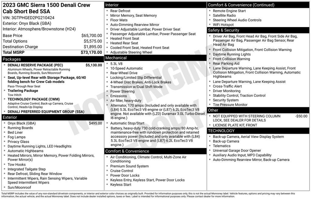 Used Car 2023 Gmc Sierra 1500  Denali For Sale Under $50,000 In Austin, Texas