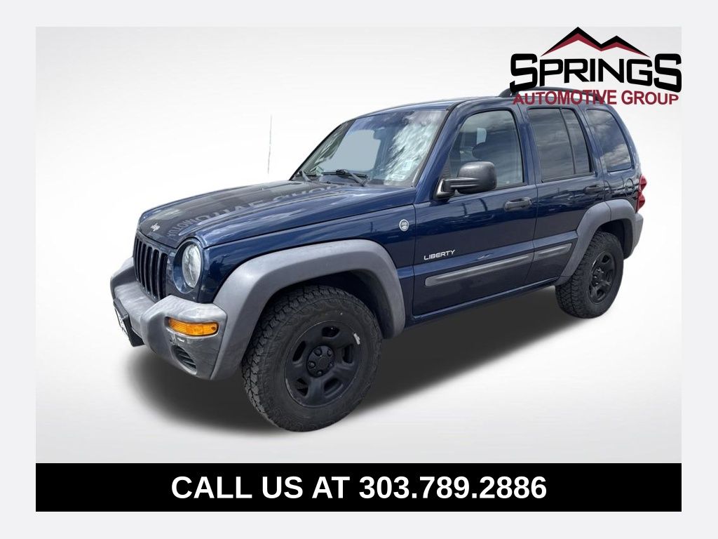 Patriot Blue Pearlcoat 2004 Jeep Liberty Sport 4WD SUV / Crossover Four-Wheel Drive 4-Speed Automatic Overdrive