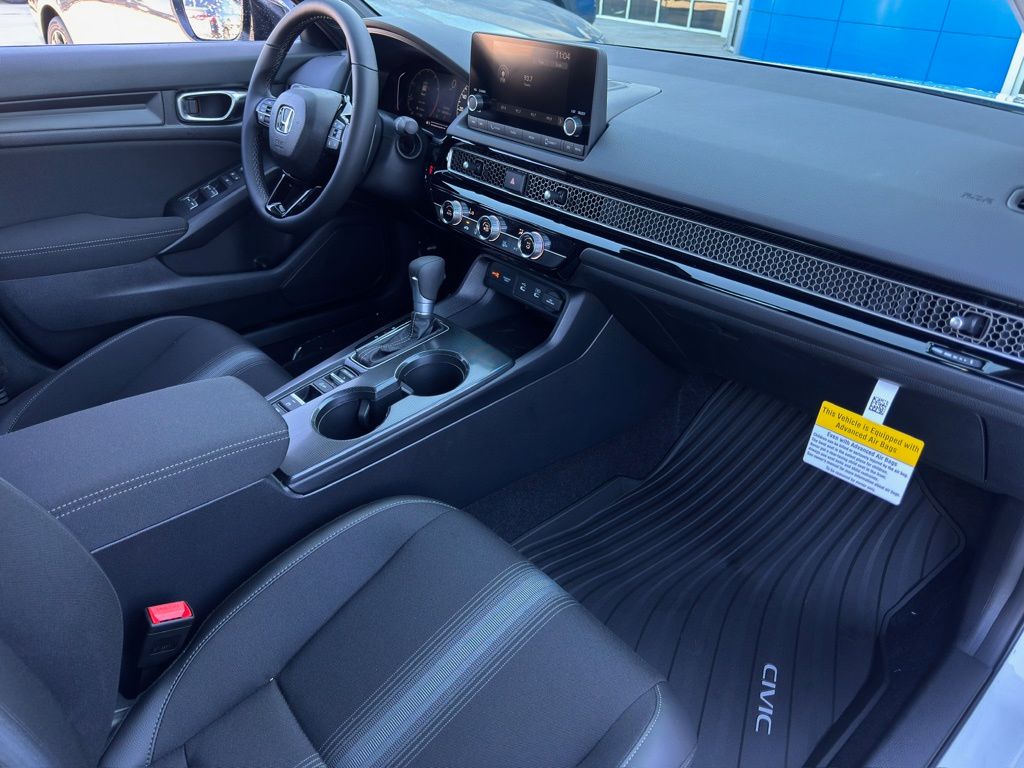 2026 Honda Civic Sport White at Classic Honda Galveston