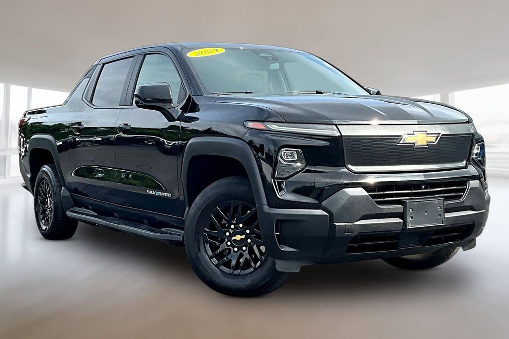 Black 2024 Chevrolet Silverado EV Pickup Truck All-Wheel Drive 1-Speed Automatic
