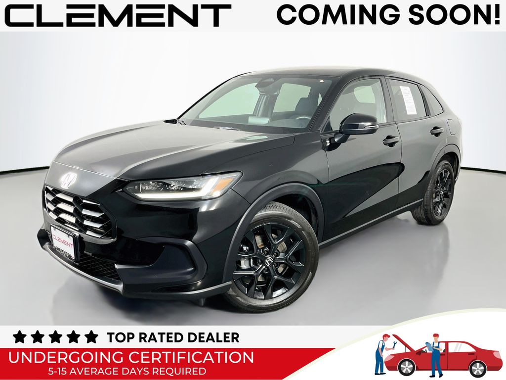 Crystal Black Pearl 2024 Honda HR-V Sport AWD SUV / Crossover All-Wheel Drive Continuously Variable Transmission