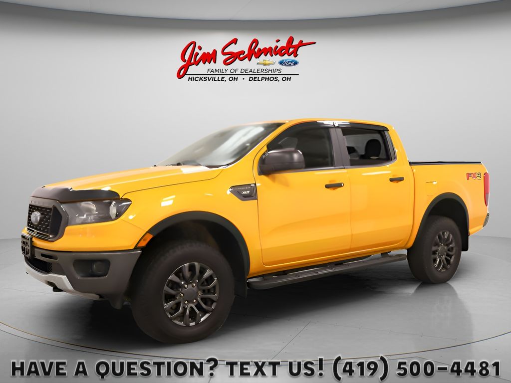 Cyber Orange Metallic Tricoat 2021 Ford Ranger Pickup Truck Four-Wheel Drive Automatic