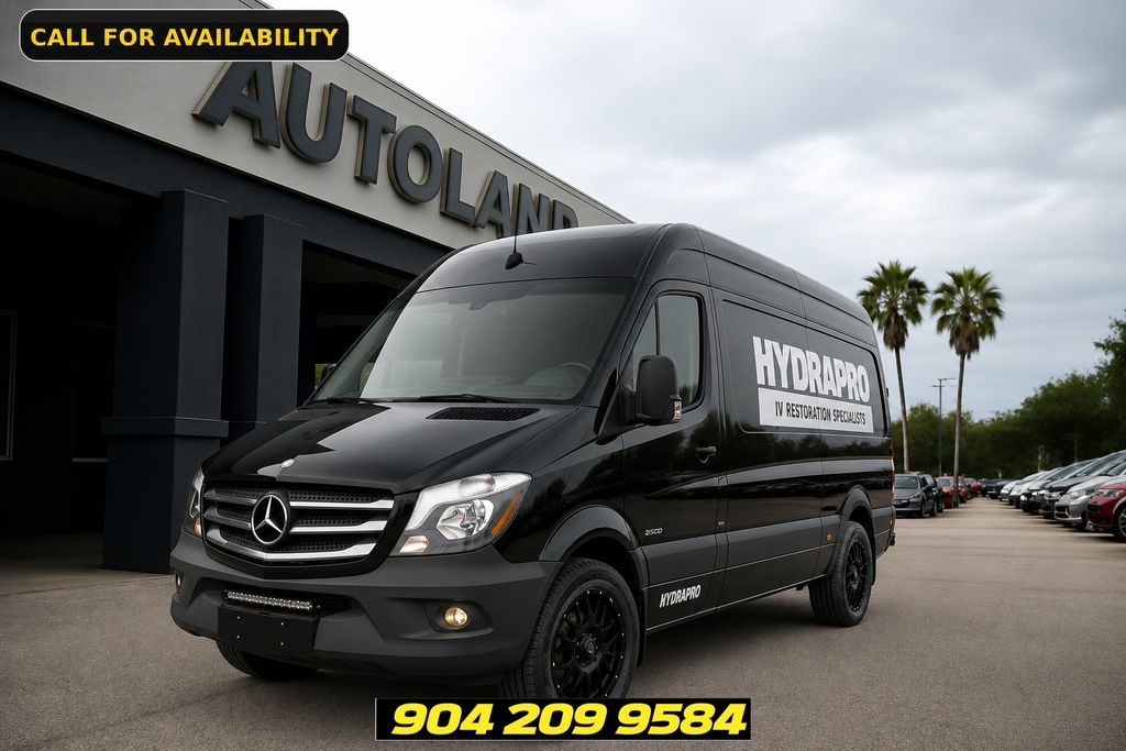 Black 2015 Mercedes-Benz Sprinter Cargo 3500 170 High Roof Extended DRW RWD Van 4X2 5-Speed Automatic