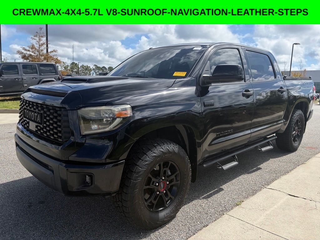 Midnight Black Metallic 2019 Toyota Tundra Pickup Truck Four-Wheel Drive 6-Speed Automatic