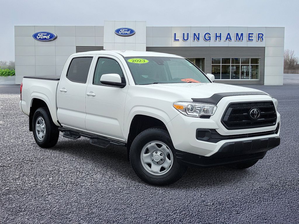 Ice Cap 2023 Toyota Tacoma SR V6 Double Cab 4WD Pickup Truck Four-Wheel Drive 6-Speed Automatic