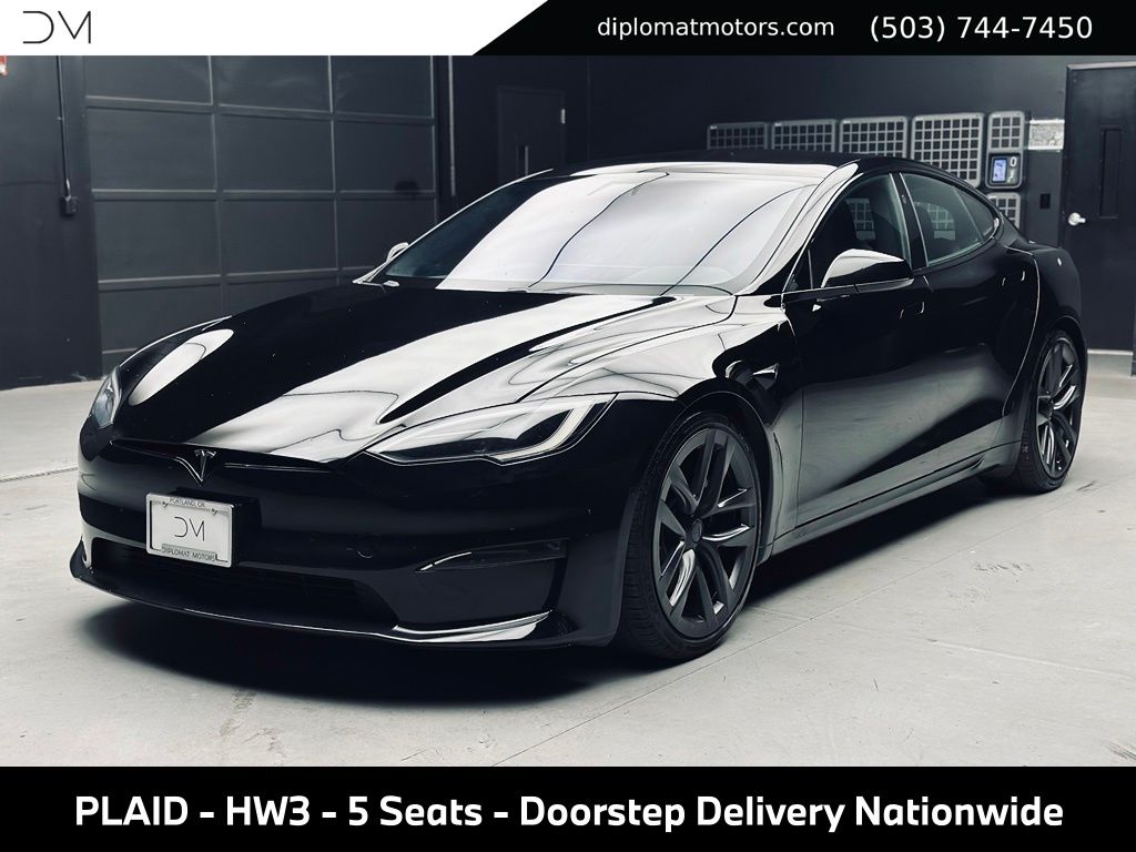 Black 2022 Tesla Model S Sedan All-Wheel Drive 1-Speed Automatic