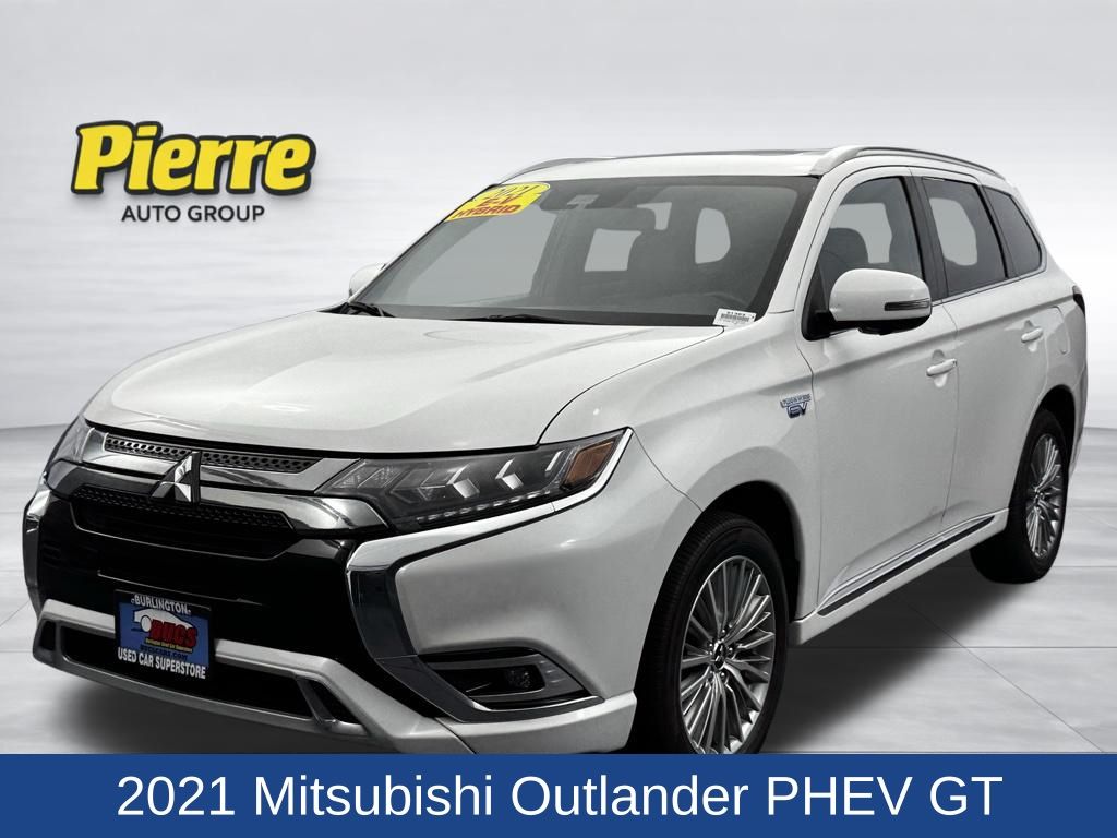 Pearl White 2021 Mitsubishi Outlander Hybrid Plug-in SUV / Crossover All-Wheel Drive 1-Speed Automatic